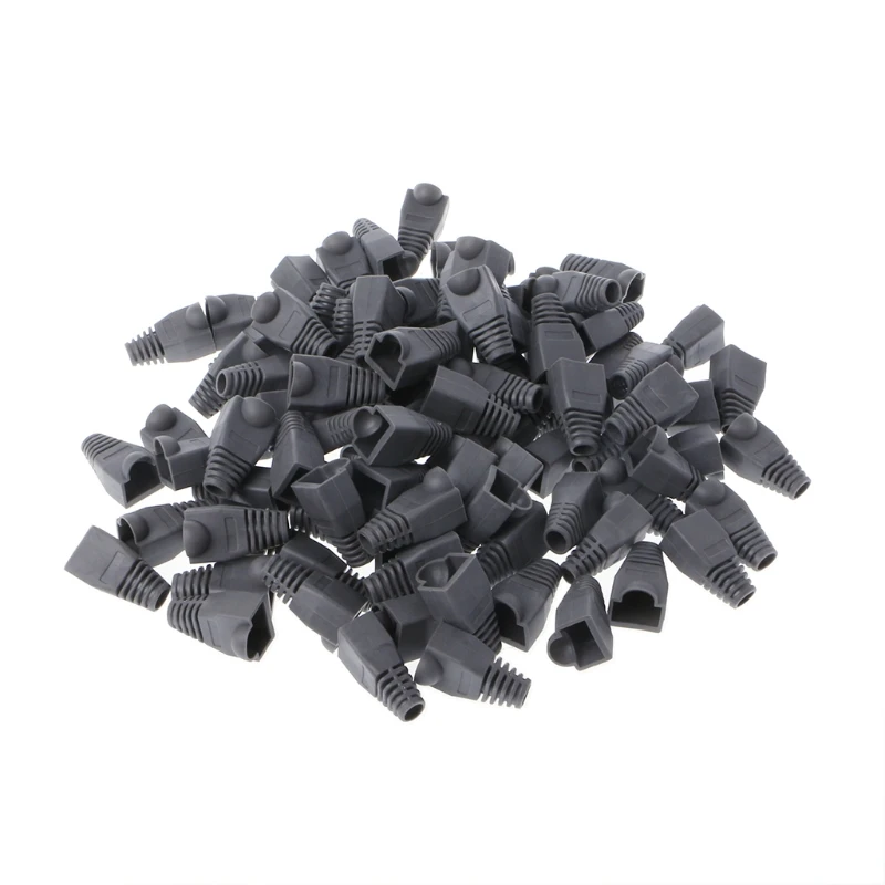 Connettore Per Stivali Antistrappo Per Cavo Rete Ethernet Cat5E Cat6 Rj45 Da 100 Pezzi