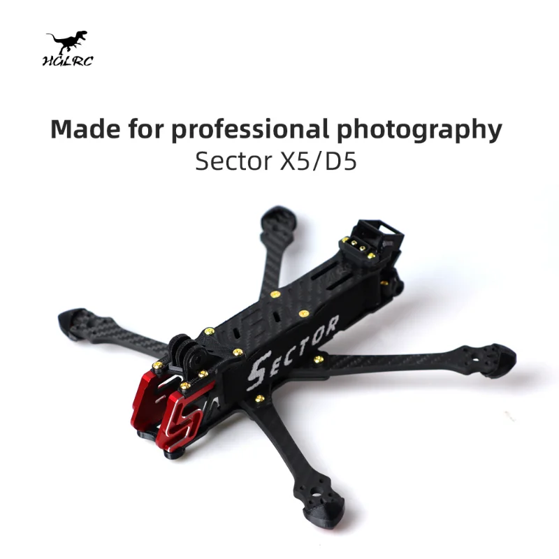 

HGLRC Sector X5 FR 5-inch Freestyle FPV Frame For RC FPV Quadcopter Freestyle Fancy Flight Drone Accessories Parts