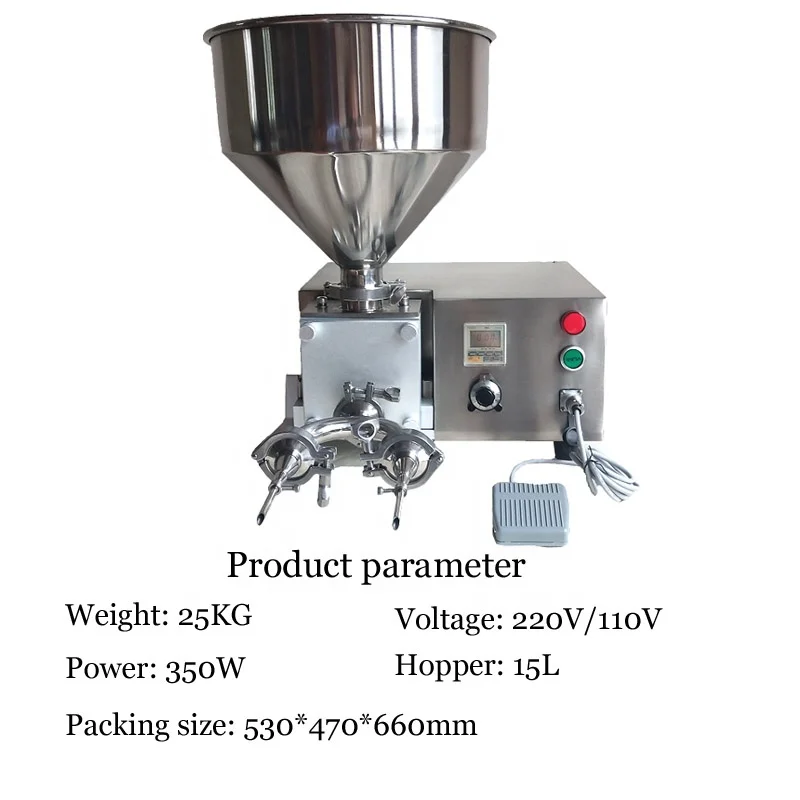 Small Electric Stainless Steel Automatic Bread Cake Jam Cheese Cream Filling Injection Machine Filling Machine15L For Cake Shops knurling kit injection nut knurled nuts copper m2 m2 5 m3 stainlness steel insert for electrical 200 500pcs m2 l 3 5 m2 5 l 3 5