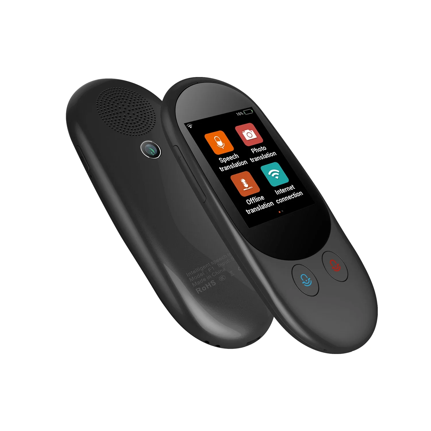 F1 Smart Instant Voice Offline Translator Real Time 126 Kinds Of Multi-Languages 1GB+4GB Translation Tool Portable