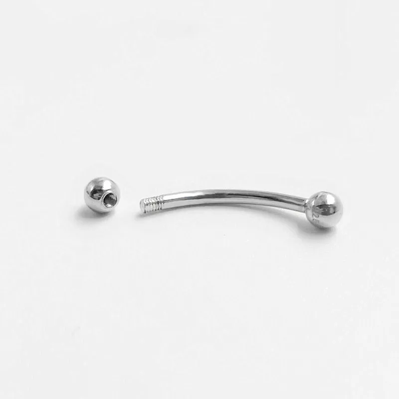 925 sterling silver Belly Button Rings Tiny Round Ball Navel Rings 16G Belly Navel Piercing Jewelry moissanite belly button piercing