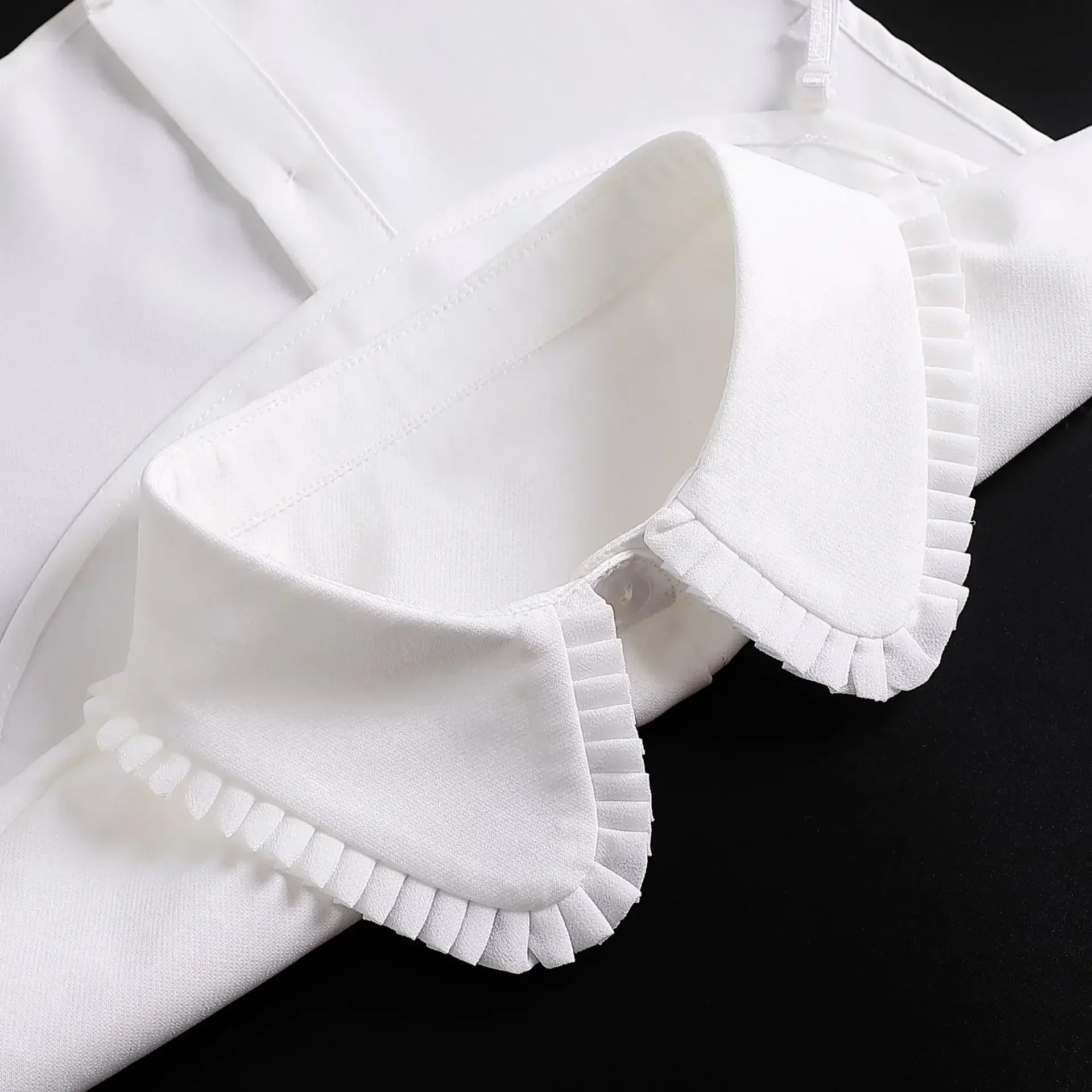 False Collar fake collar detachable collar shawl Korean Stand Lapel False Collar Women Embroidery Faux Col Half Shirt Blouse Fake Collars Sweater Shirt Detachable Collars