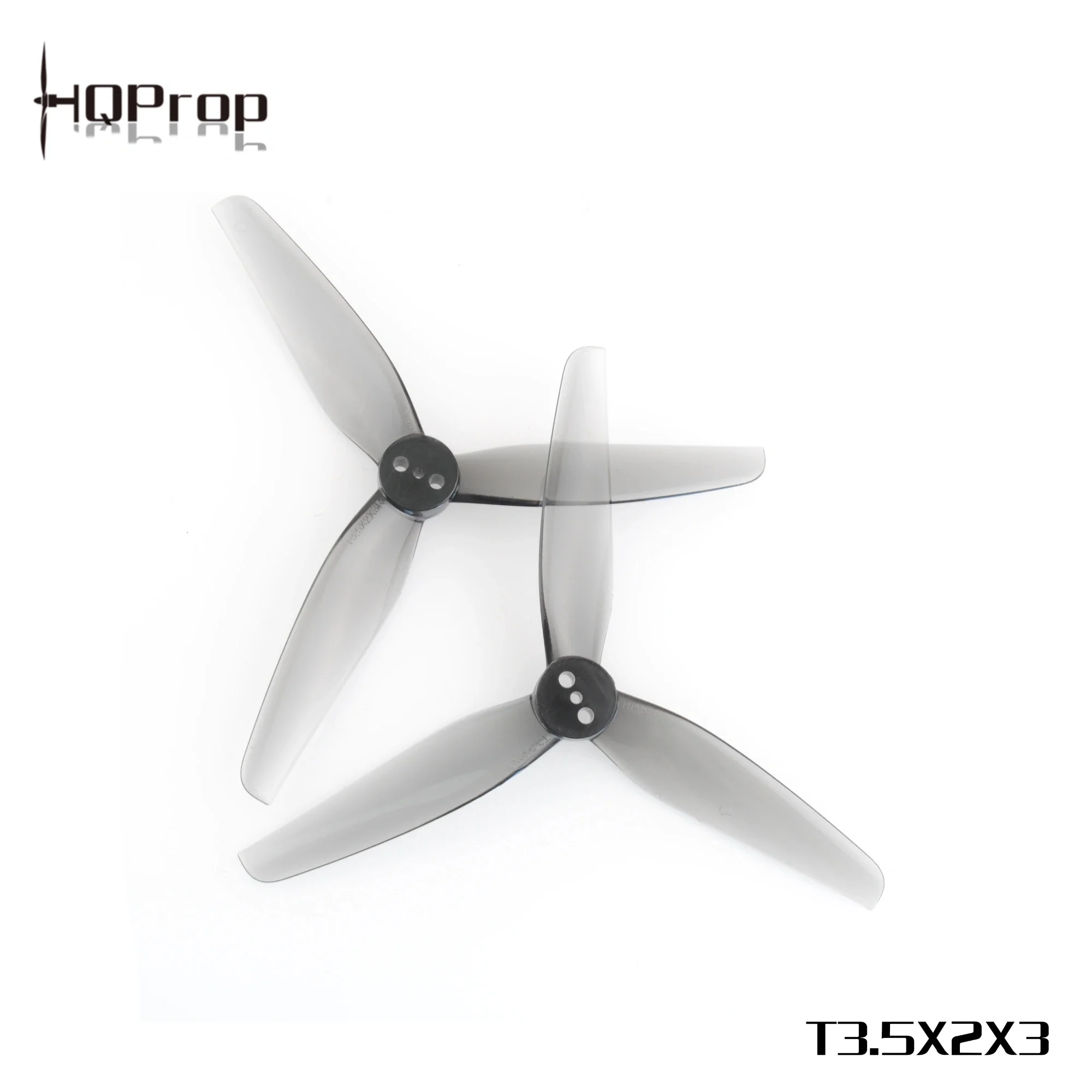 Pack de 4 paires d'hélices HQProp 3.5X2X3 disposées en éventail, pour drone FPV freestyle