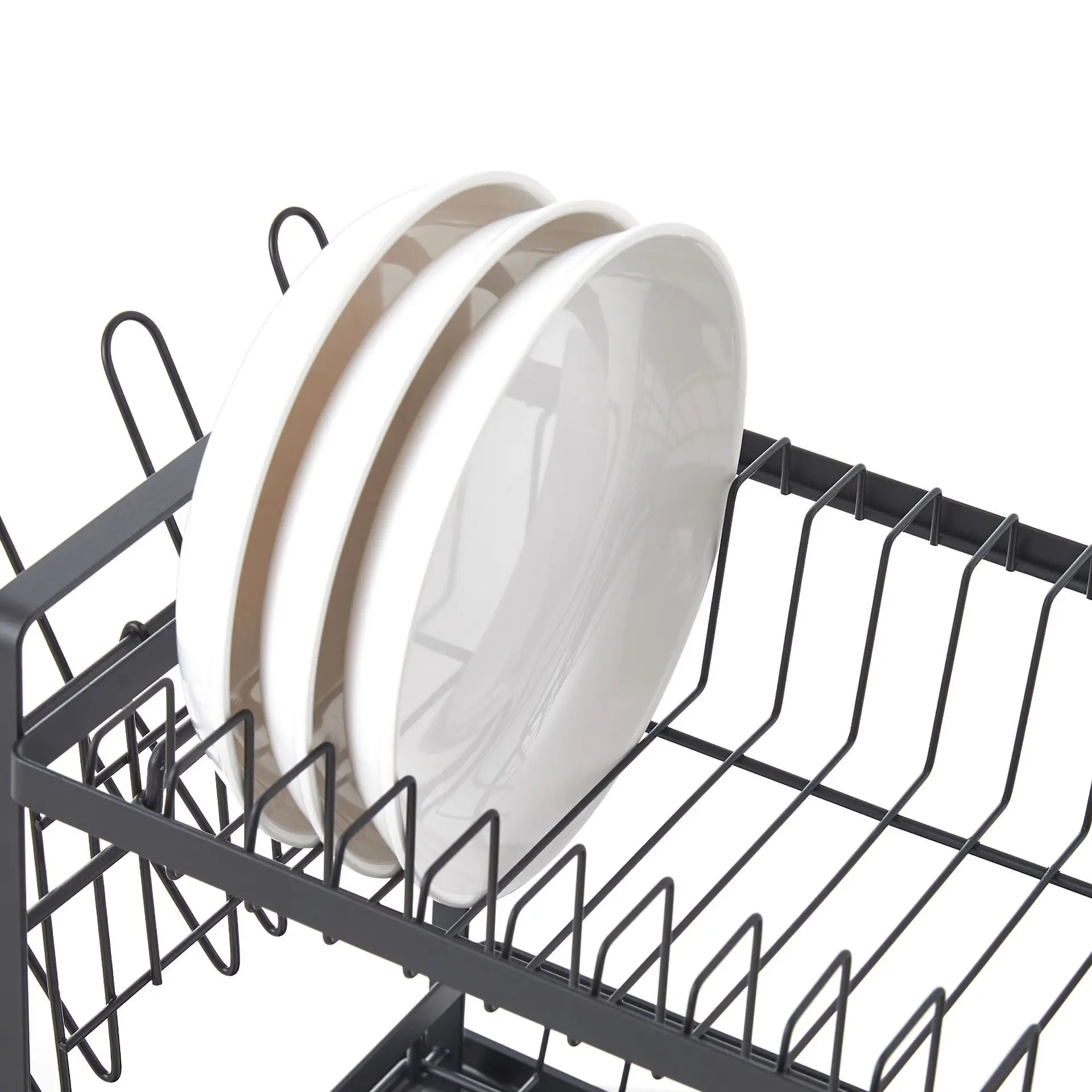 Kitchen Multifunctional Disassembly Dish Rack Kitchen Cutting Board Cutting Board Rack Water Cup Knife Dish Iron Drain Rack