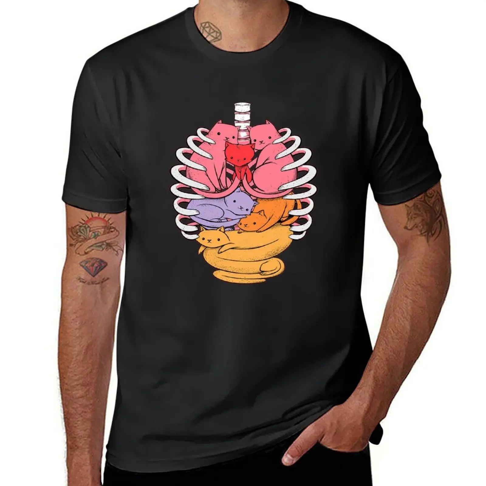 

Organs made out of cats T-Shirt quick-drying cute tops plus size tops plain white t shirts men