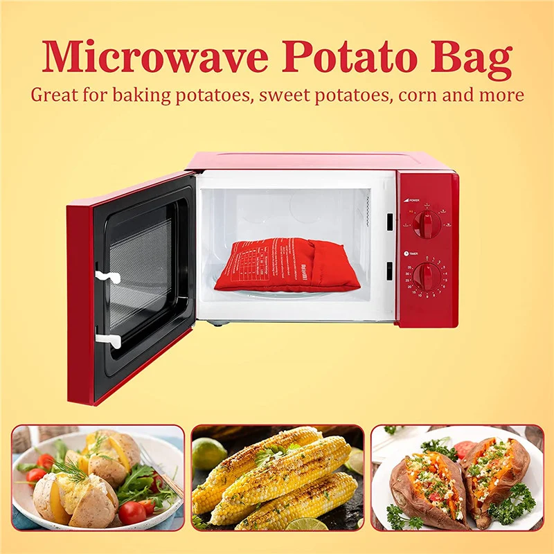 Comprar Bolsas de patatas al horno para microondas, bolsa para cocinar  patatas, herramienta de cocina lavable