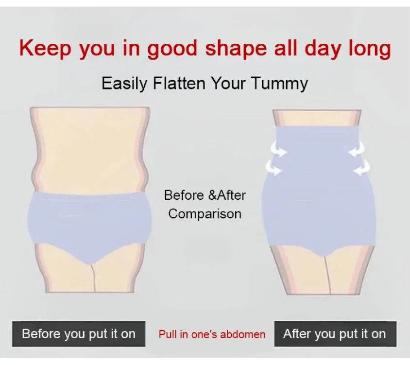 3PCS/set Universal Underwear Woman High Waist Women's Panties Comfort Cotton Brief Breathable Panty Underpants for Ladies