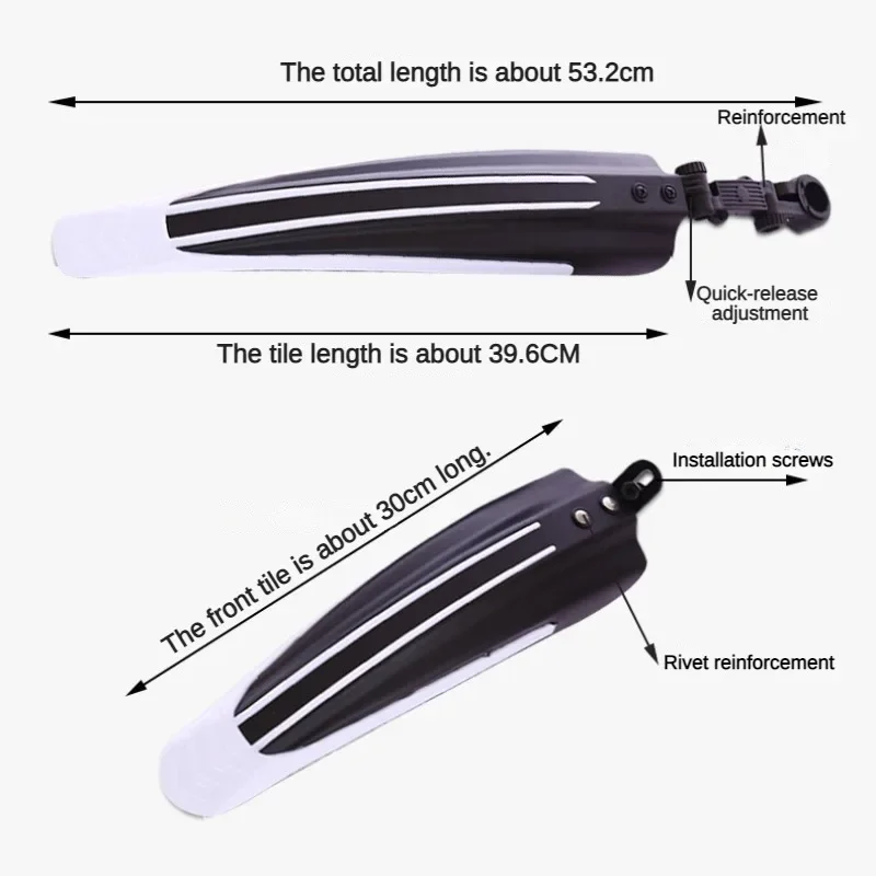 Bicycle Mudguard Mountain Road Bike Fenders Mud Guards Set for Front Rear Fenders 2PCS/Set bicycle fender