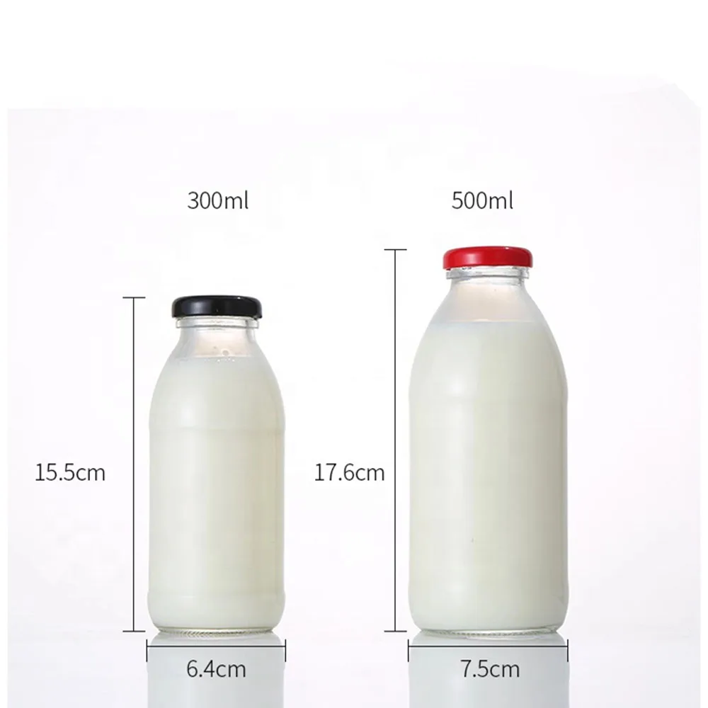 Glass Milk Bottles with Reusable Metal Twist Lids for Beverage Glassware  and Drinkware Parties, Weddings, BBQ, Picnics - AliExpress