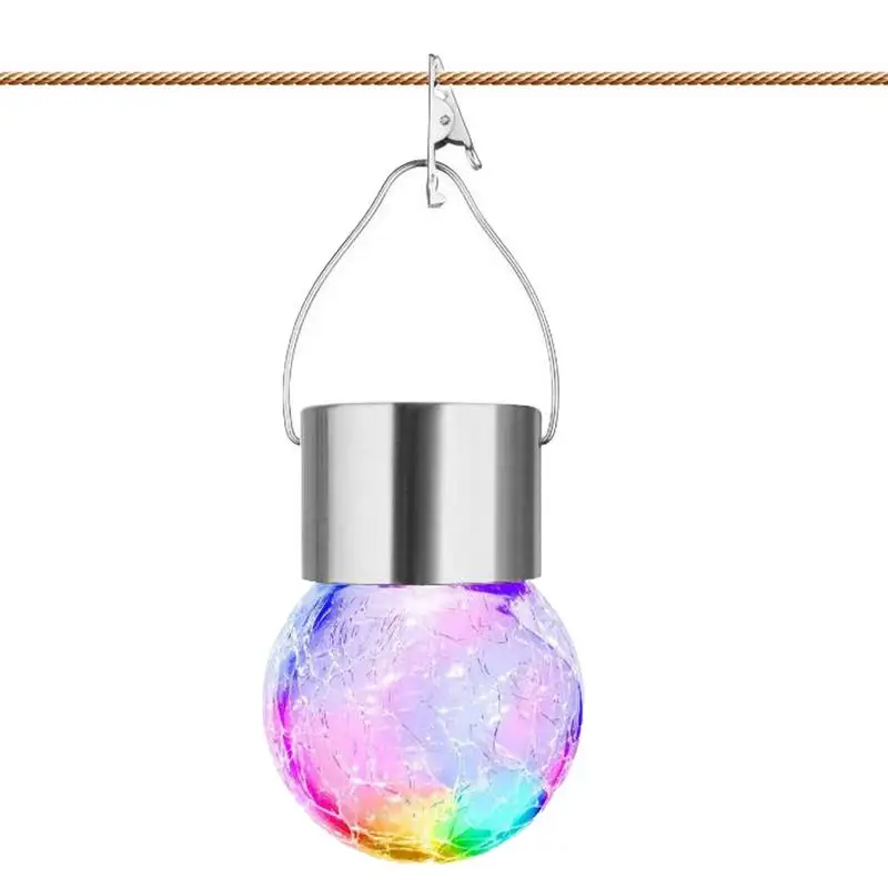 

Cracked Glass Balls Lantern Garden Solar Lantern Waterproof Solar Garden Lantern For Outdoors For Garden Patio Gazebo Fence Part