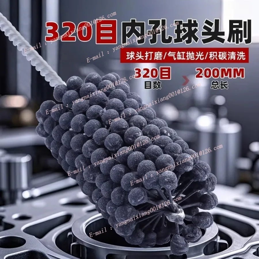 3-110mm 직경의 유연한 호닝 브러쉬 240 그릿 340 그릿 실리콘 카바이드 밸브 가이드, 실린더, 베어링 디버링용