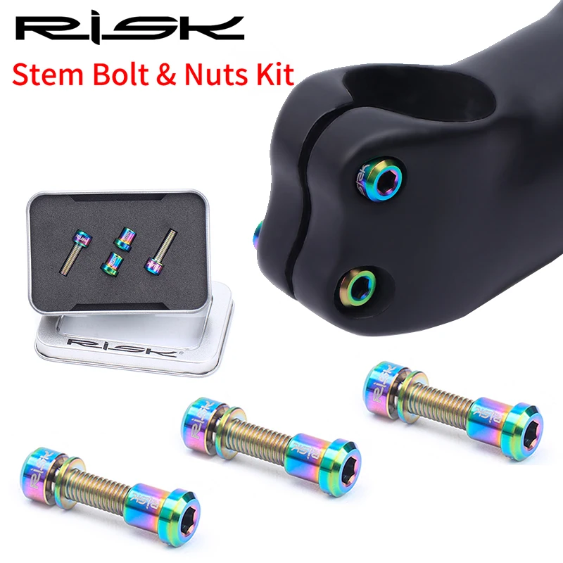 

Bicycle Carbon Stem Bolt Titanium Alloy Stem Rear Tail Tighten Screw Nut MTB Road Bike Carbon Stem Bolts Fastener Cycling Parts