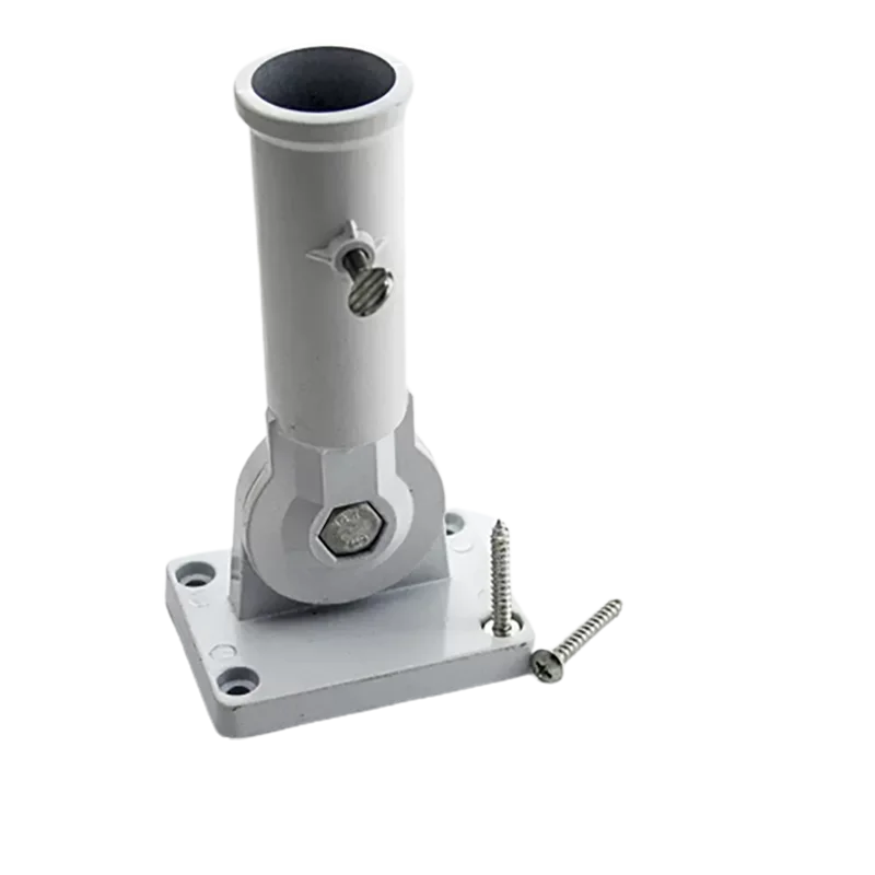 

180 Degree Adjustment Wall-mounted Flagpole Bracket Aluminum Alloy Wall Flag Holder Flag pole Mounting Base With Accessories
