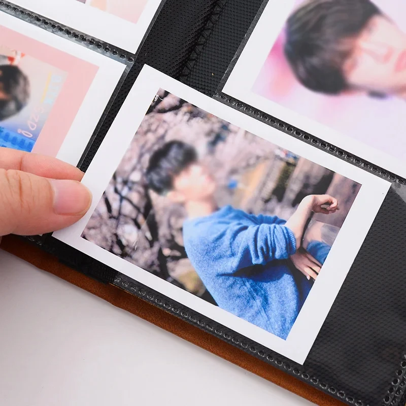 Fujifilm Instax Mini 11 9 8 7s 90 70, 64 pocommuniste, 3 pouces, mini album photo, couverture en cuir PU, papier photo, film pou