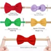 5Pcs/Set Elastic Baby Headband Solid Corduroy Ribbon Baby Bows Headscarf Hairband Newborn Cute Knitted Headband Hair Accessories 6