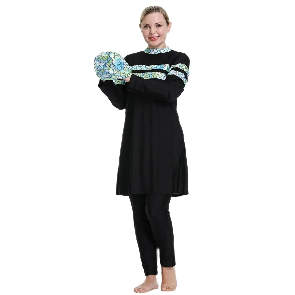 Традиционный мусульманский купальный костюм Burkini 7XL/8XL, купальник для мусульманских женщин