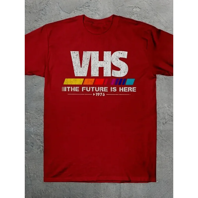 2025 Vintage VHS The Future Is Here Tshirt 1970s Throwback 80s 90s Movie Fan Tee 1