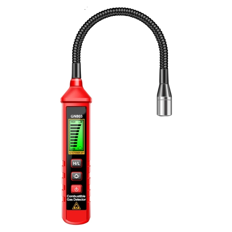 

50JC Gas Leak Detector 300-10000PPM Sound & Screen Alarm Combustible Gas Detector