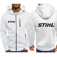 Men Electric Tool Hoodies Stihls Long Sleeve Sweatshirt Zipper Design Hooded Sweatshirt for Men Clothing Sportswear Casual Jacke 2