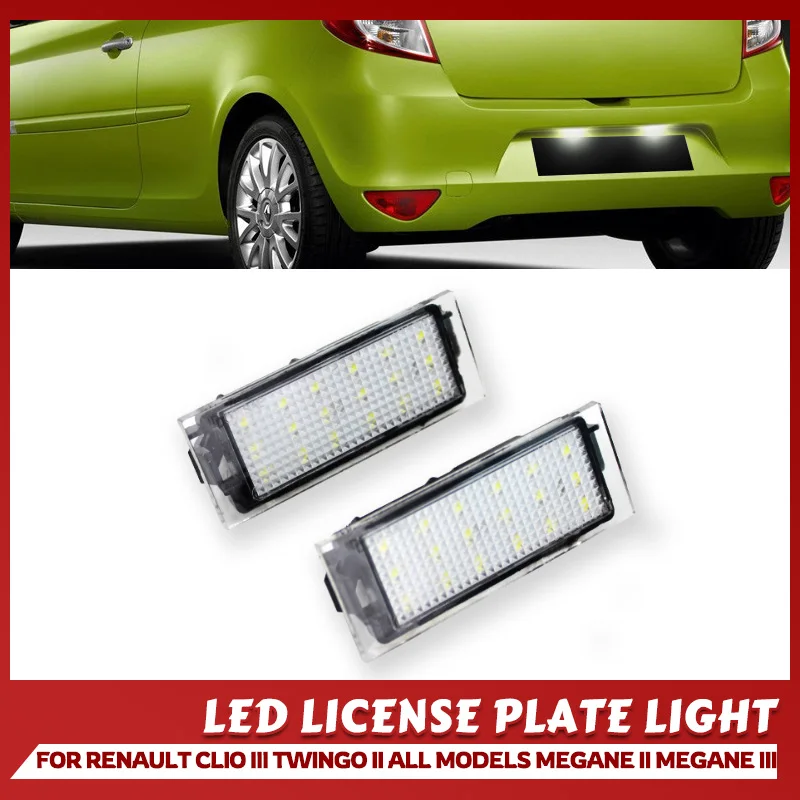 Led Targa Lampada Luce Auto Luz Nessun Errore Per Renault Megane 3 Clio Laguna 2 Megane 3 Twingo