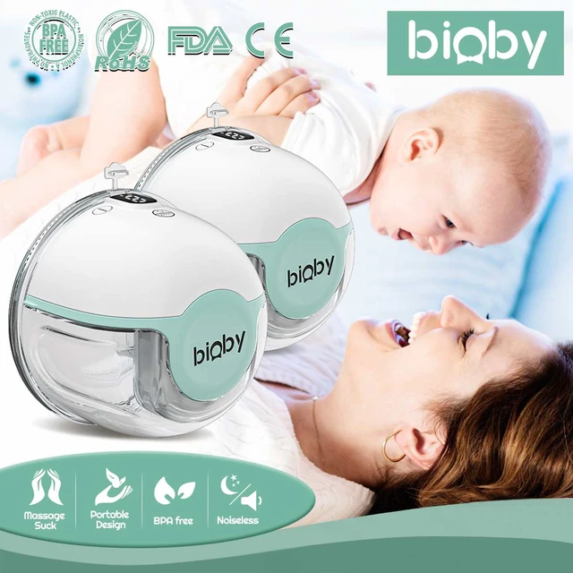 Bioby Wearable Breast Pump Electric Milk Extractor Portable Hands-free  Massage BPA Free with 21mm/24mm/27mm Flange Milk Puller - AliExpress