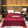 Natural Mulberry Silk Flat Sheet Solid Color Bed Sheet Real Silk King Size Bedding Sheet Home Textile Sheet 250X270 5