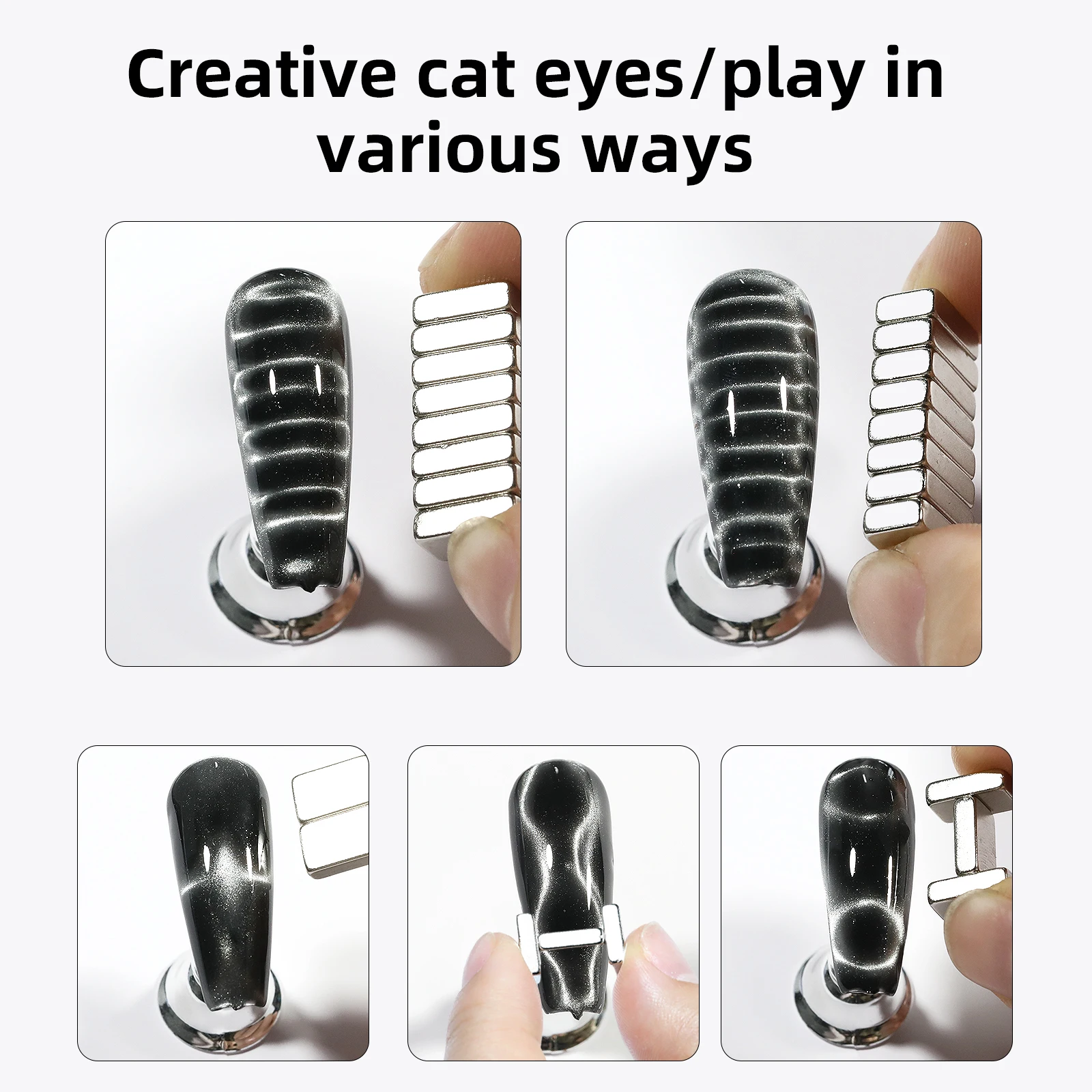Nail Strong Magnet Nail Crocodile Texture Effect Magnetic Stick UV Gel Polish Cat Eye Gradient Rod Multifuncti Manicure DIY Tool