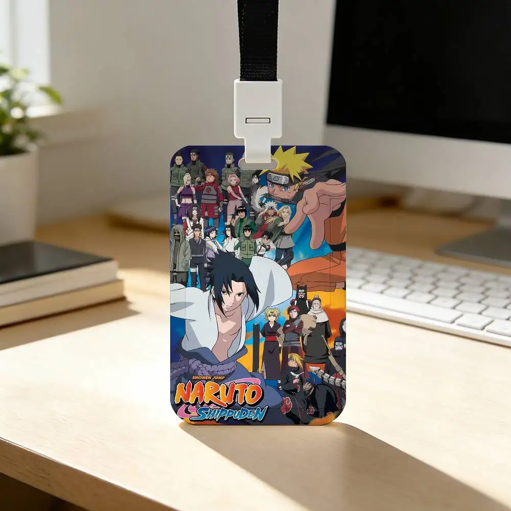 Klassischer Anime N-Naruto-S-Akatsuki Kartenhalter für Studenten, Campus-Essenskarten, Öffentlicher Nahverkehr, U-Bahn-Kartenetui – Detail 10