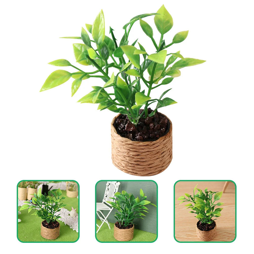 

Миниатюрные аксессуары для мини оранжевого дерева, декоративные пластиковые аксессуары для украшения стола в горшке, игрушка, 2 шт.