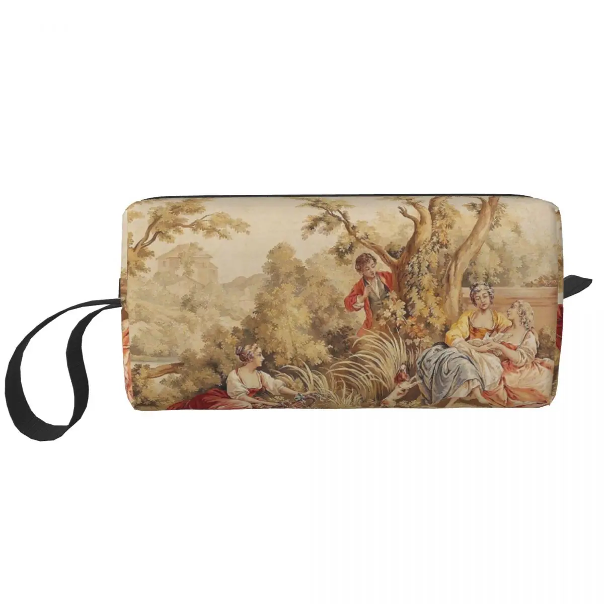 

Aubusson антикварные французские косметички 18-го века, вместительная косметичка, трендовая дорожная сумка для фотографий