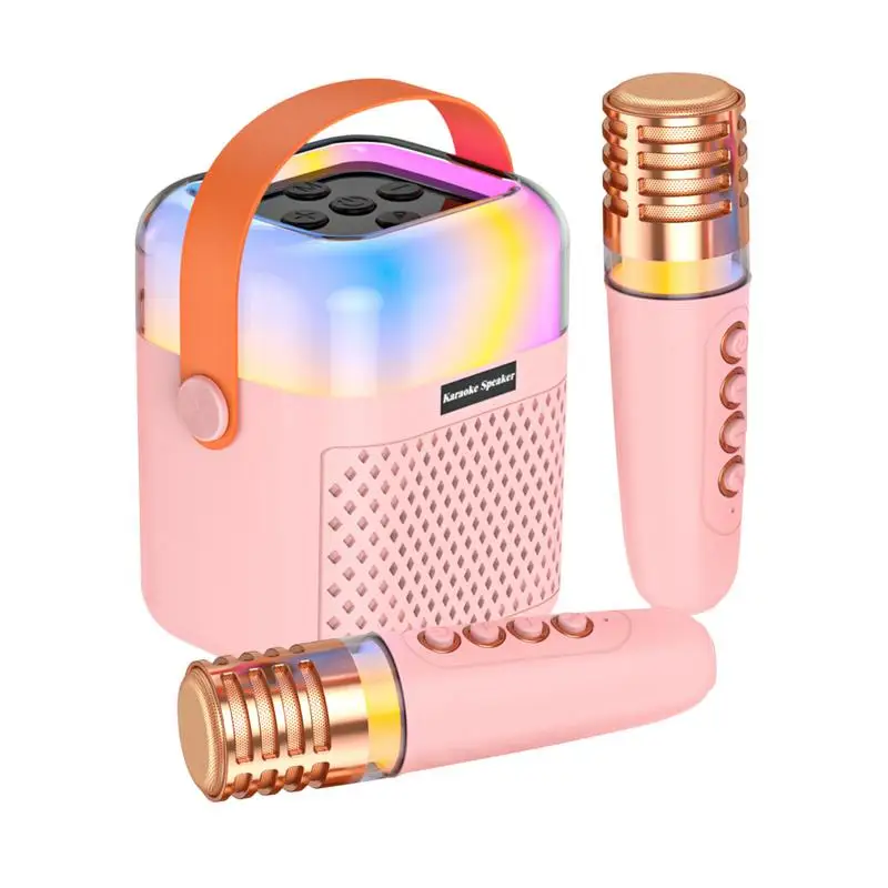Kids Karaoke Machine For Girls Small Outdoor Karaoke Speaker Portable Outdoor Speaker Singing System With 2