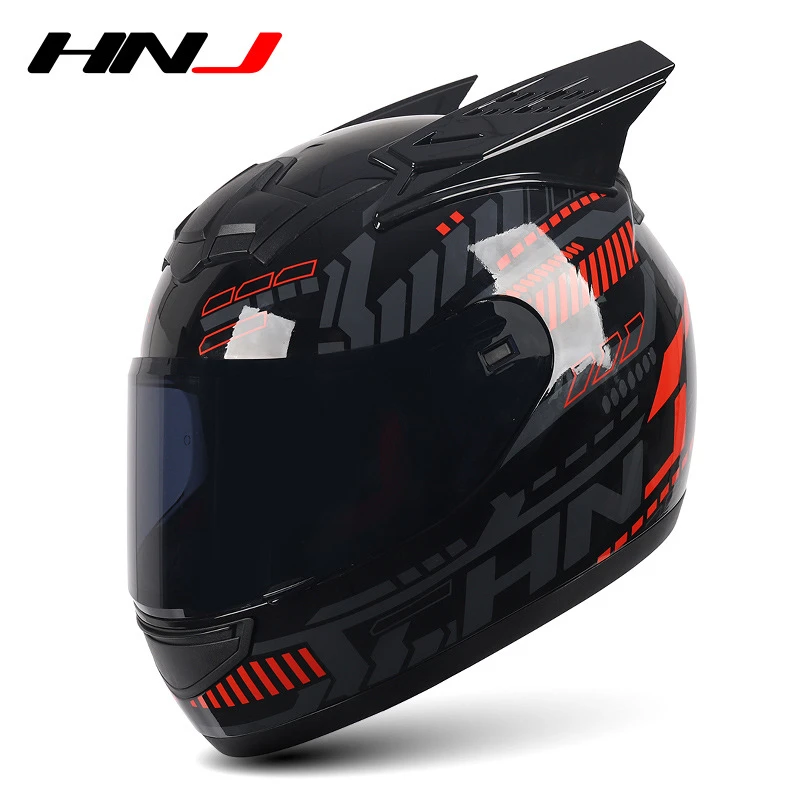 Casco integrale in corno personalizzato casco antiappannamento per moto  casco vivavoce per casco da moto per Scooter elettrico| | - AliExpress