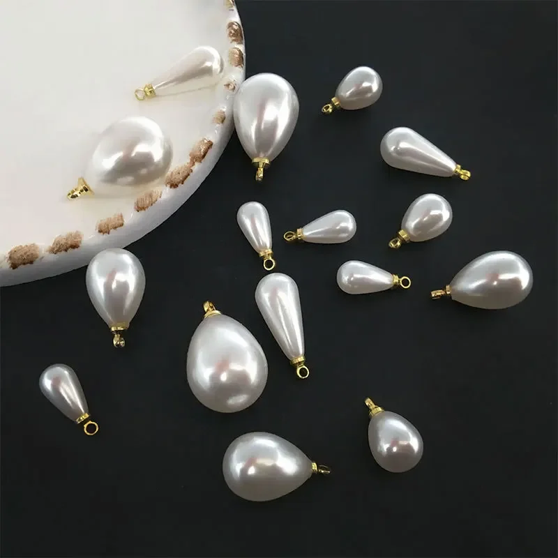 Imitation Pearls Pendants 20Pcs Sheep Eye Pearls Beads For DIY Necklace Earrings Bracelet Jewelry Making