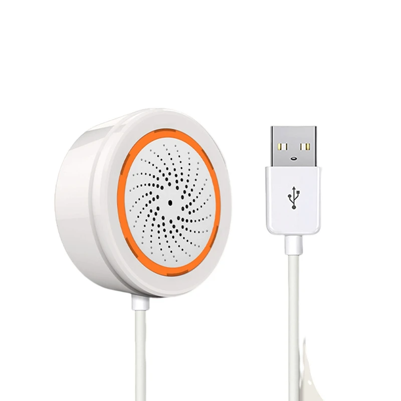 

Сирена Zigbee 3 в 1 с поддержкой Wi-Fi, 90 дБ