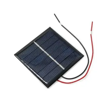 Solar Plate With Wire 2-3V 100mA Small Cell Module Polysilicon Board Charging Pane B03D 1