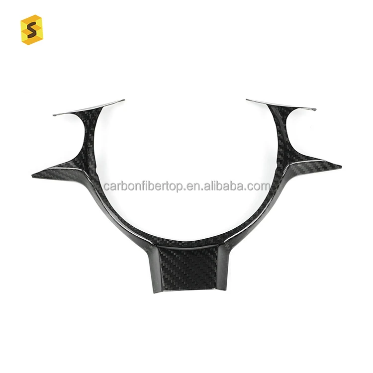 

Black Carbon Fiber Interior Accessories Carbon Interior Trim Steering Wheel Cover For Subaru BRZ Toyotas 86 carbon fiber