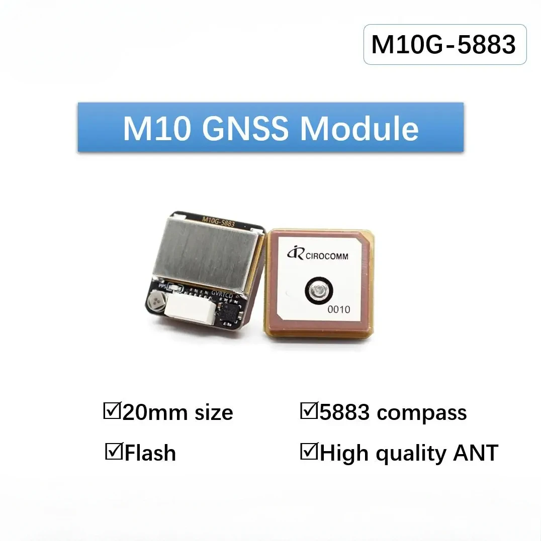 M10G-5883 GNSS Module Ublox M10 chip QMC5883L Compass For FPV/Racing Drones/Robots/Boats