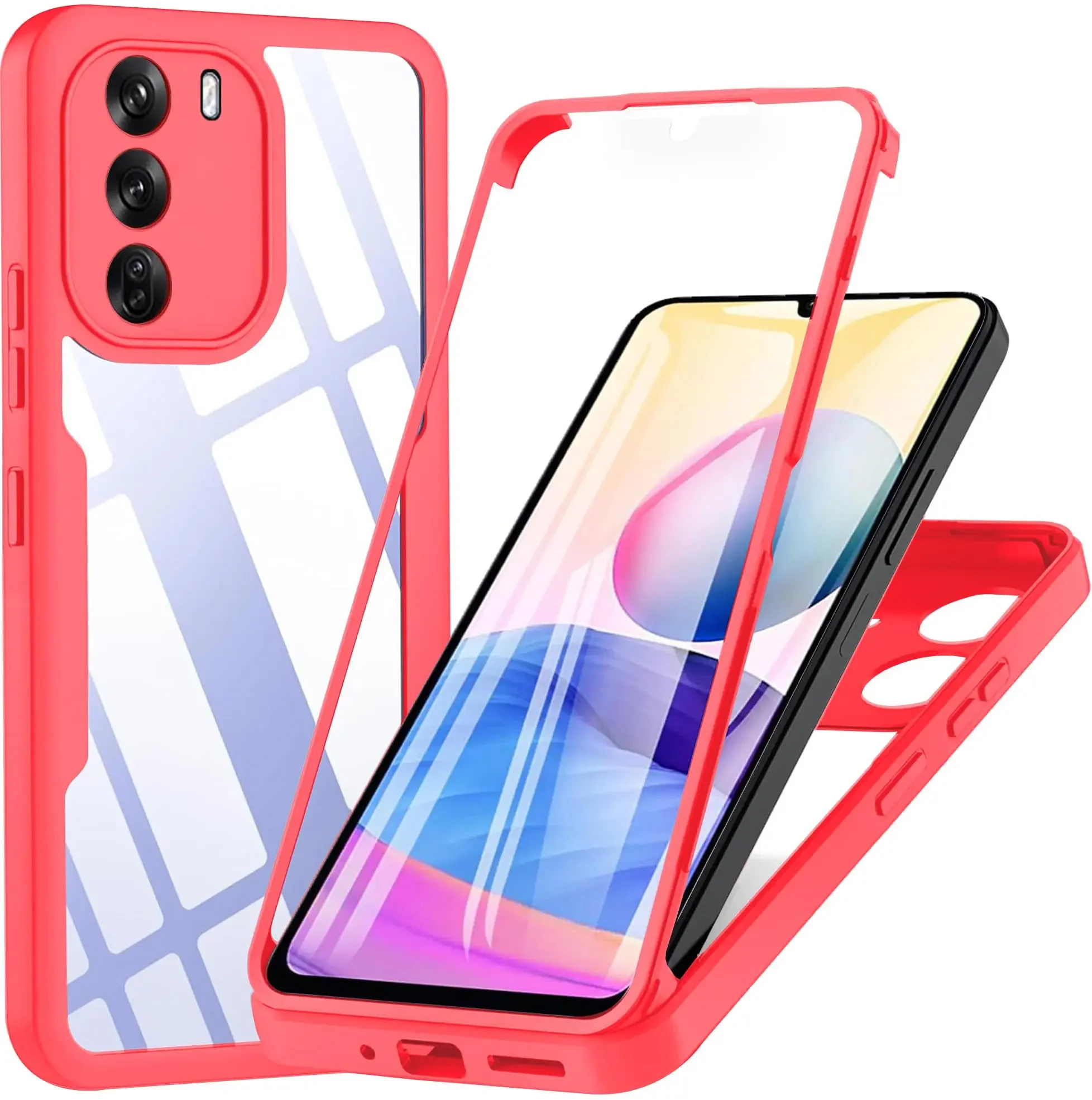 Sleek 3-in-1 360° Full Protection Acrylic + TPU Phone Case