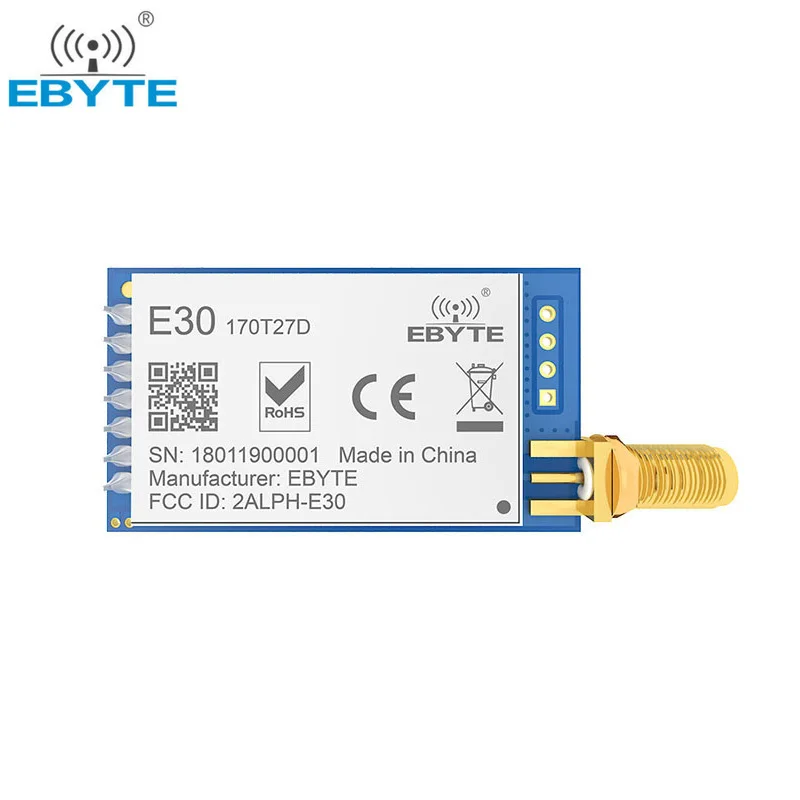 SI4463 170 МГц беспроводной радиочастотный модуль Vhf приемопередатчик cojxu E30-170T27D UART 500 МВт SMA Коннектор Iot TCXO приемник передатчика