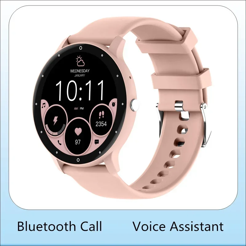 

Smart Watch Bluetooth Call Women Voice Assistant Breath Training DIY Watchface Blood Pressure Smartwatch Korean Support 2024 New