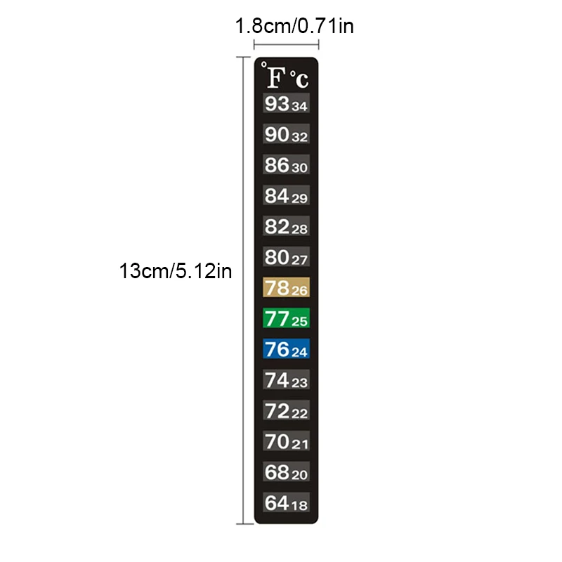 5ks stick-on nálepka thermometers digitální akvárium ryba komora chladnička teploměr nálepka měření teplota nástroje