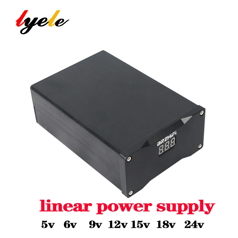 LYELE 24V 12V 9V 5V Linear Power Supply Low Noise Dual Output 3.5A 25W DC Linear Regulated Power Applicable to Audio Amplifier