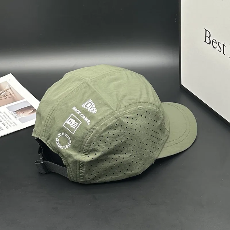 Dry Brim Thin Summer Outdoor Baseball Cap Breathable Polyester Fiber