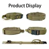Dog Collar Durable Adjustable Military Pet Collar Tactical Leash Set Nylon Collar Medium Large Dog Shepherd Training Accessories 2