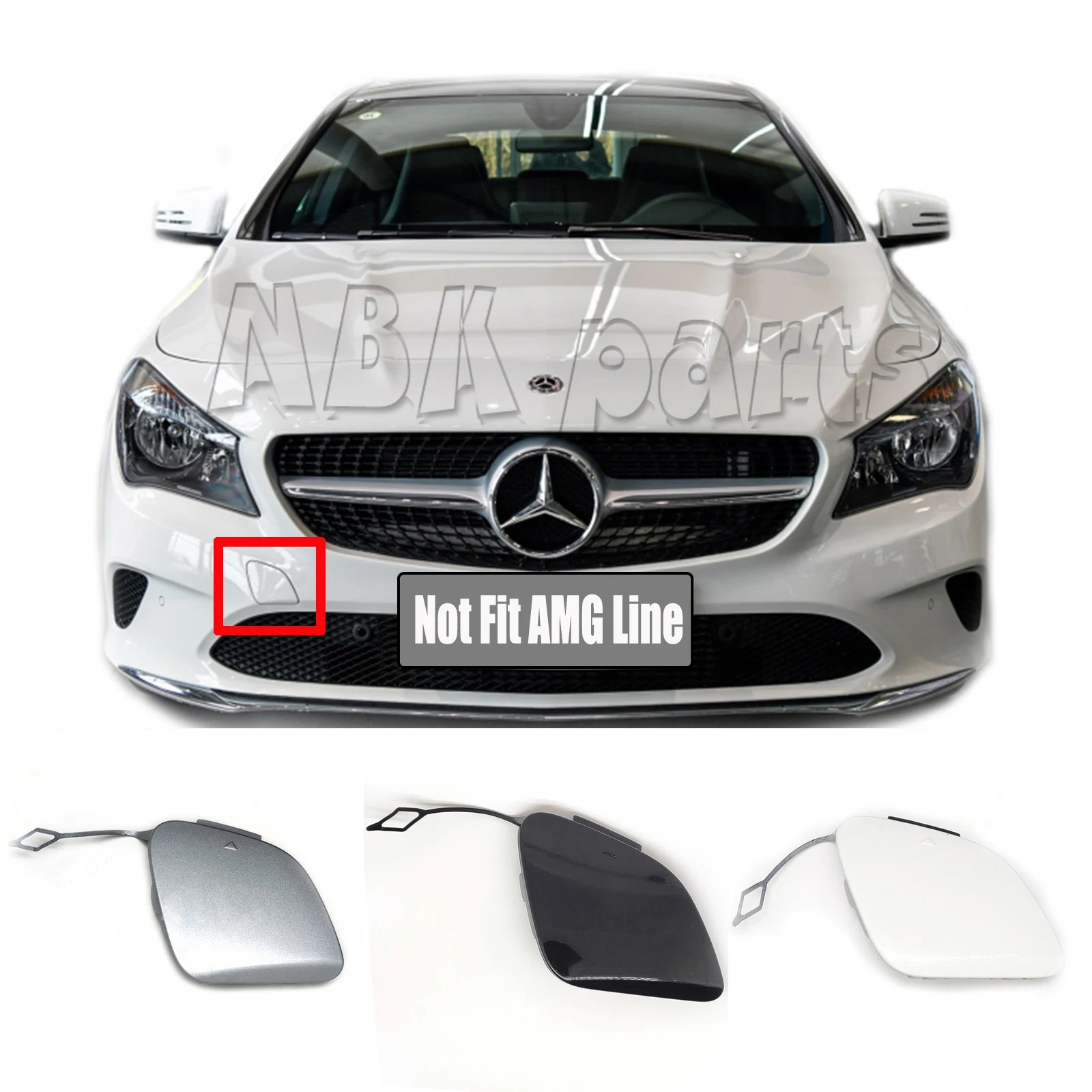 

Подходит для 16-19 Mercedes-Benz CLA Coupe(C117) кла180 кла200 кла220 кла250 кла45 AMG SPORT передняя крышка буксира A1178851300