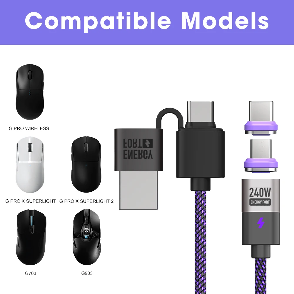 Magnetic USB Charging Cable for Logitech Mice