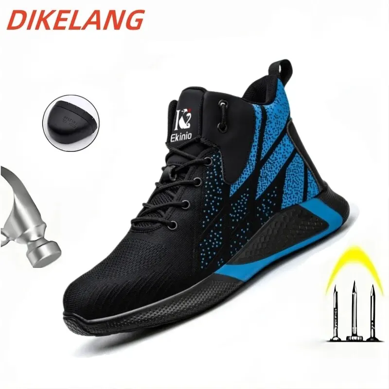 NEW Security Boots for Men Work Sneakers Women Boots Breathable Steel Toe Shoes Safety Puncture-Proof Men Boots