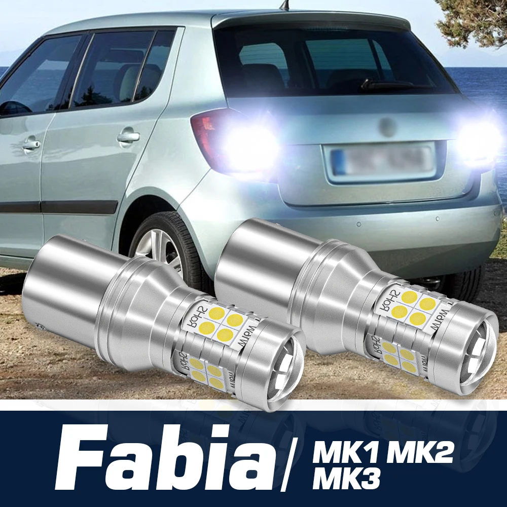 

2pcs LED Reverse Light Backup Bulb Canbus Accessories For Skoda Fabia 1 2 3 MK1 MK2 MK3 1999-2020 2007 2008 2009 2010 2014 2015