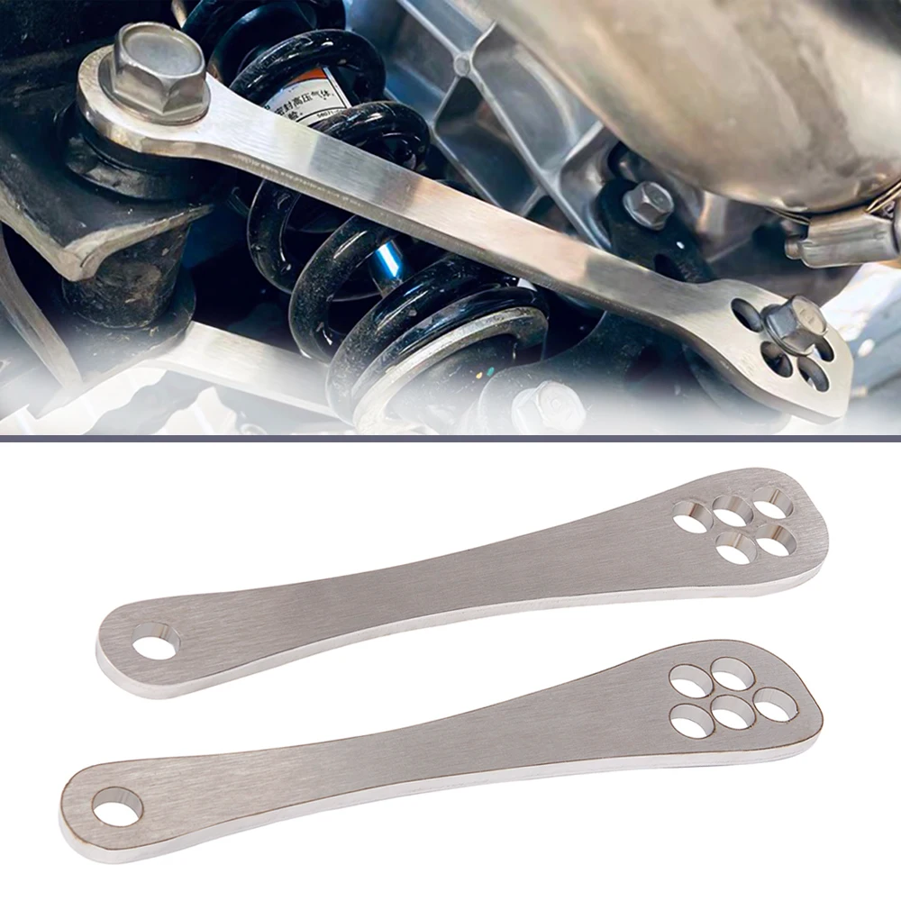 Motorcycle Silver Linkage Lowering Link Kit Rear Suspension Drop For
