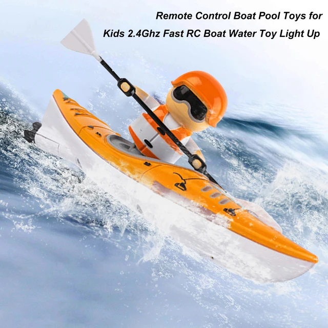 HC 810 RTR 2.4G RC Boat Colorful Paddle Remote Control Rowing LED Lights 360 Driving Dual Modes Waterproof Ship Underwater 4